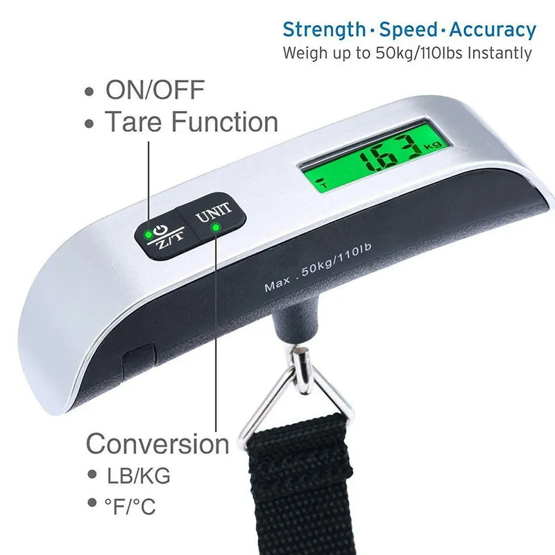 Travelizᵀᴹ Digital luggage scale 50KG